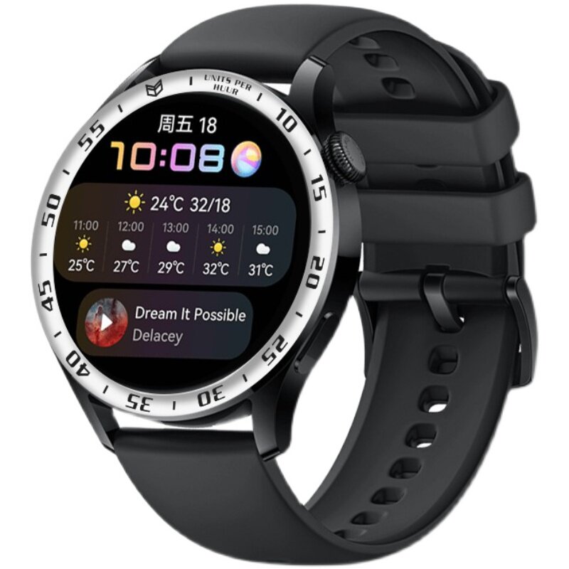 COMPATIBLE HUAWEI WATCH3 46MM SMART SPORTS WATCH PRO CASE METAL SCALE DIAL ORNAMENT