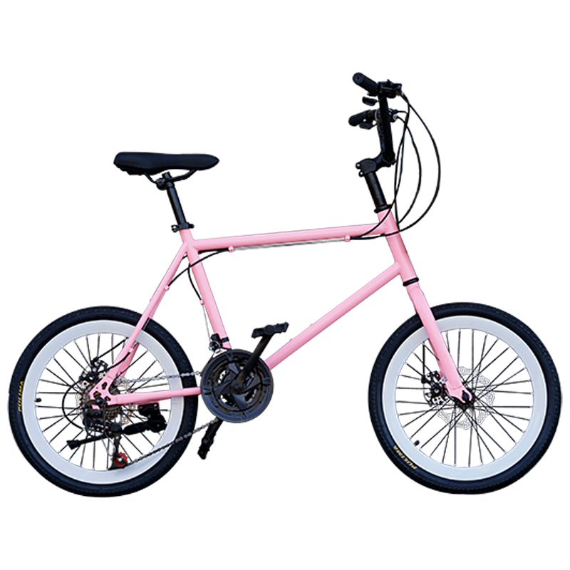 COSHINO 20寸變速死飛自行車彩色復(fù)古迷你通勤男女學(xué)生實心胎成人