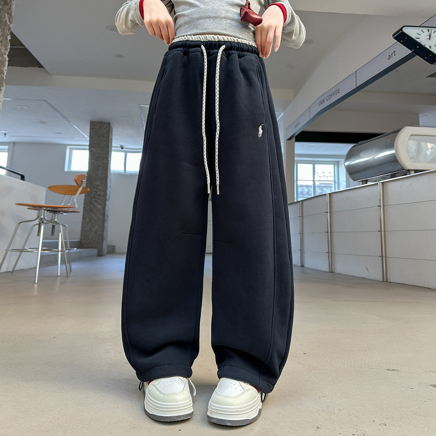 女童加绒裤子一体绒儿童卫裤秋冬女大童加厚阔腿裤冬季女孩运动裤,童装/婴儿装/亲子装,裤子,淘宝优惠券,粉丝福利购,淘宝优惠卷