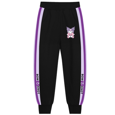 女童休闲裤秋冬女大童加绒运动裤