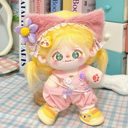 10cm20cm棉花娃娃女娃衣服可爱公主背带裤套装超萌公仔换装萌萌哒