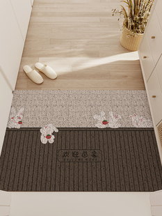 入口地垫丝圈卡通可爱高档门垫家入口玄关防滑防污脚垫可切割