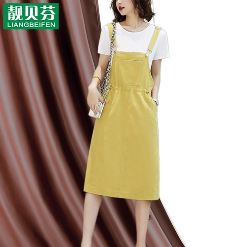 Хлопковая футболка, летнее платье, комплект, 2020 года, в западном стиле, подходит для подростков