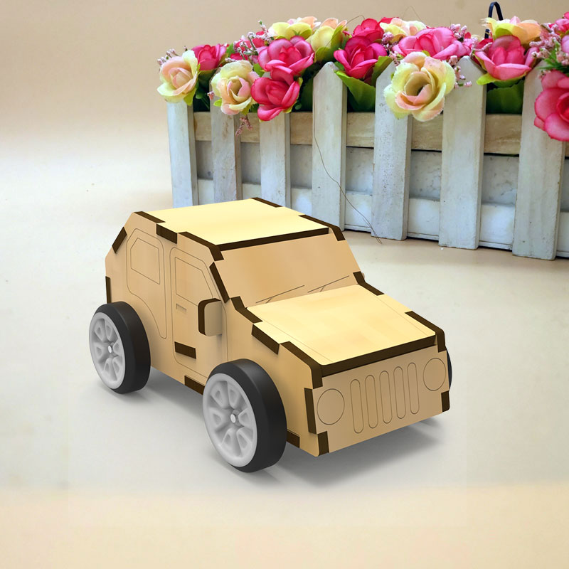 儿童科技制作手工汽车diy材料回力科学发明小学生作品自制玩具车