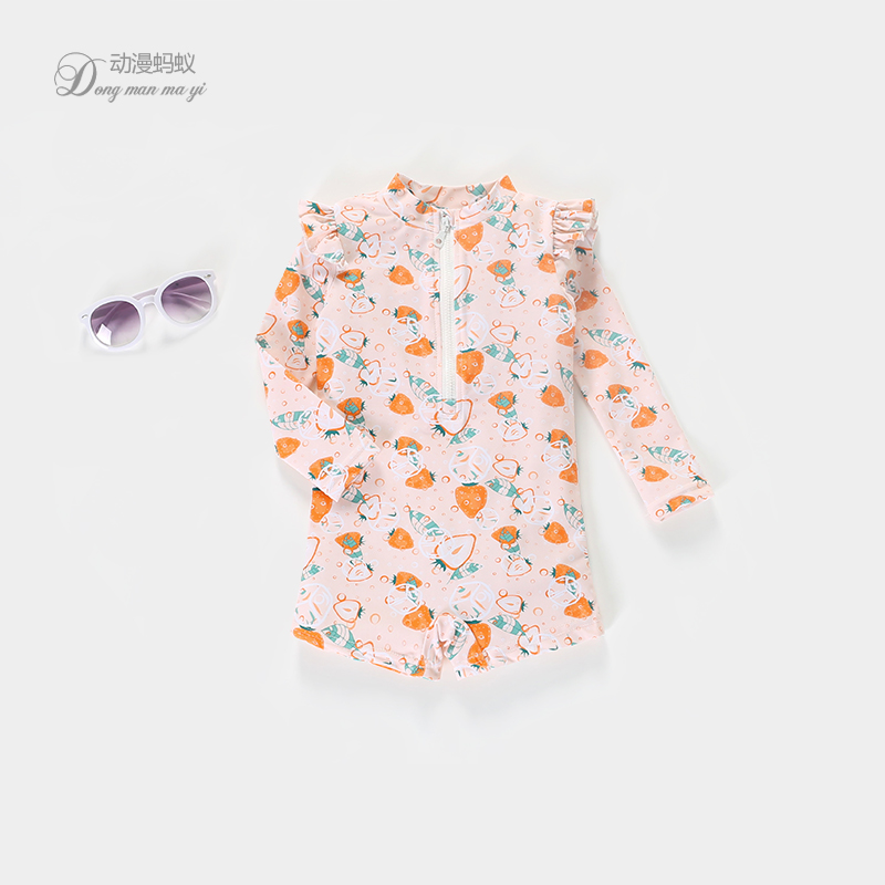 泳衣女宝宝二岁a可爱长袖连体