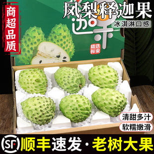 顺丰牛奶凤梨释迦果番荔枝5斤新鲜水果当季佛头果冰淇淋摩尼整箱3