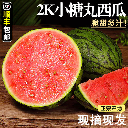 顺丰！2k小糖丸西瓜！现摘现发！