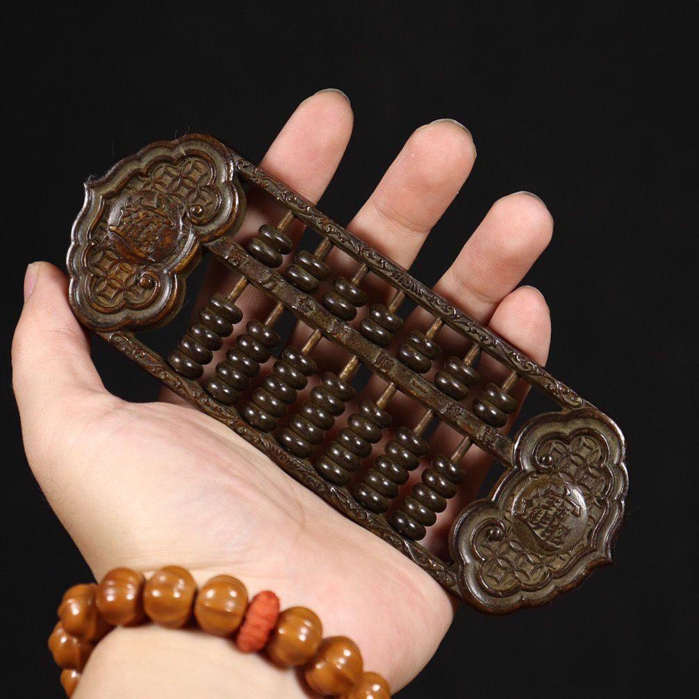 苏工铜招财进宝算盘摆件如意算盘家居装饰品办公室工艺品创意礼品