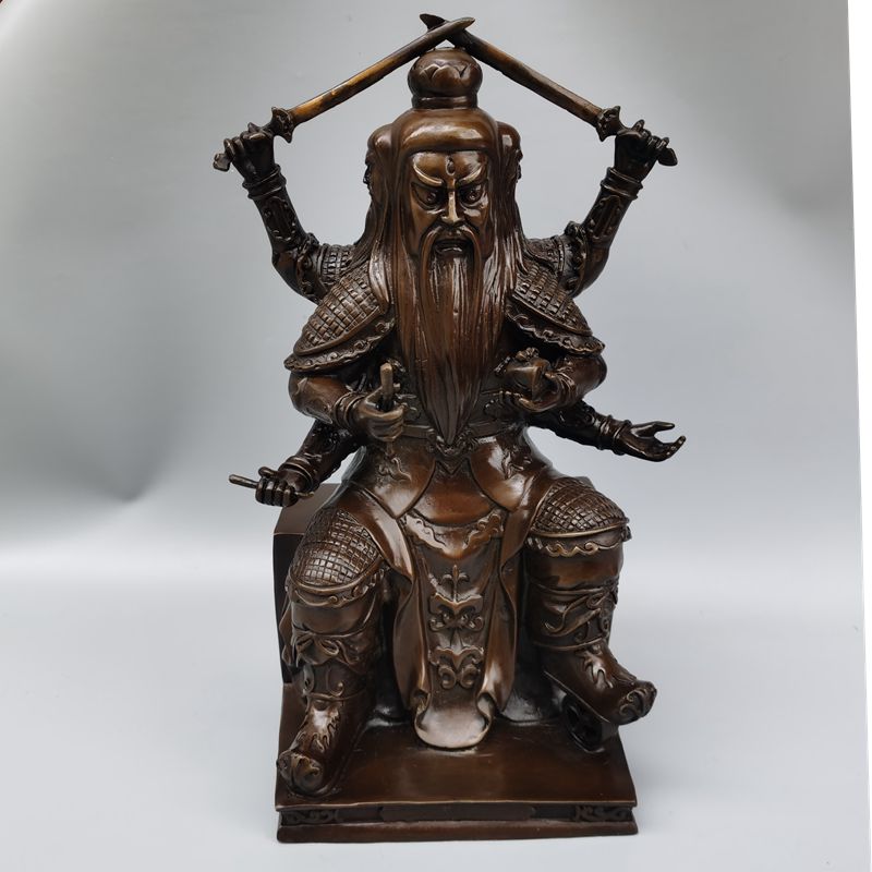 风水纯铜大号德星铜像人物摆件图片