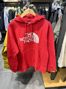 TheNorthFace/北面新款情侣户外印花棉质连帽休闲套头卫衣 8CFV