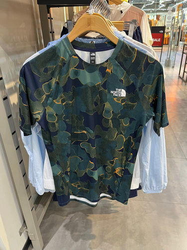 TheNorthFace/北面男子户外吸湿排汗透气速干弹力短袖T恤 7QOS