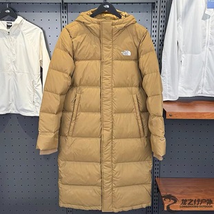 TheNorthFace/北面男子户外防泼水保暖鹅绒长款羽绒服 81P7