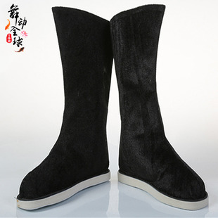 子戏曲锦衣卫官兵靴 布靴鞋 男女cos古装 古代汉服靴子武侠儿童中式