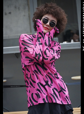 NONHUMAN蚂蚁家 25夏季新款原创设计师品牌 宽松字母网纱皮肤衣