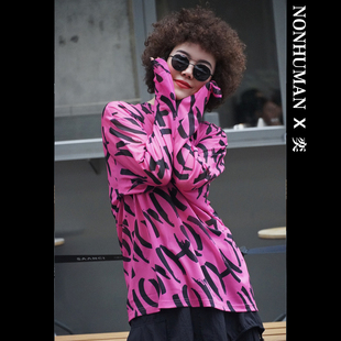 NONHUMAN蚂蚁家 25夏季新款原创设计师品牌 宽松字母网纱皮肤衣