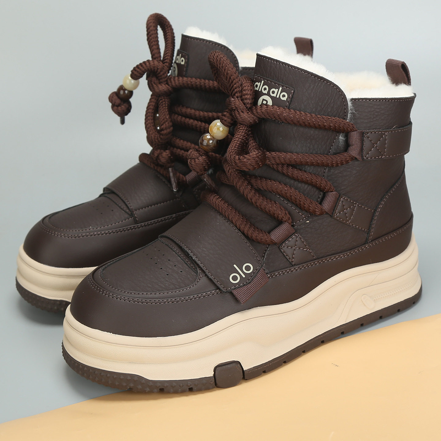 2025冬季新款大码女鞋41到43时尚厚底雪地靴加厚绒棉靴大号短靴女,女鞋,时尚雪地靴,淘宝优惠券,粉丝福利购,淘宝优惠卷