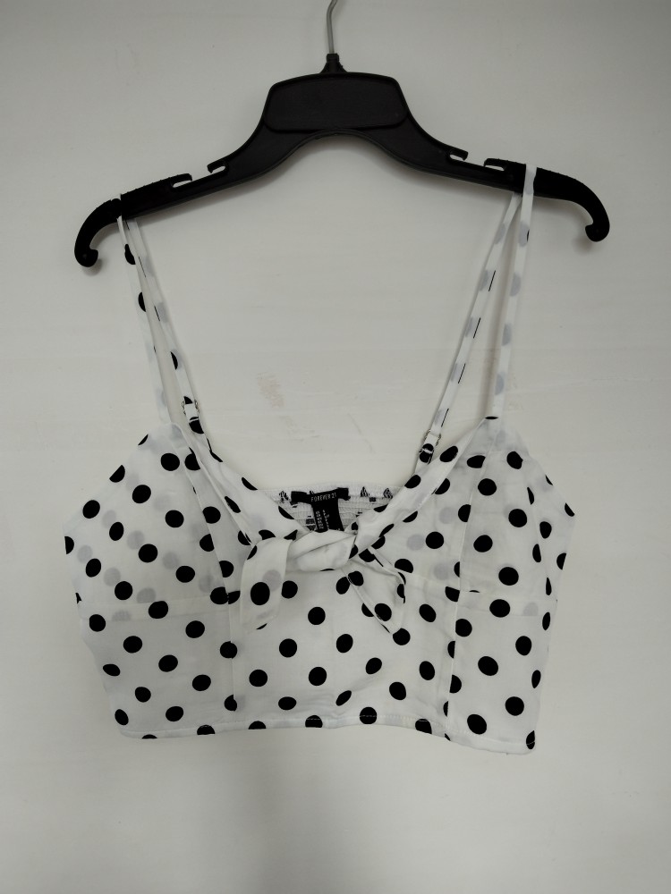 波点裹胸吊带衫性感抹胸可爱圆点度假沙滩泳装外贸出口美国夏0057