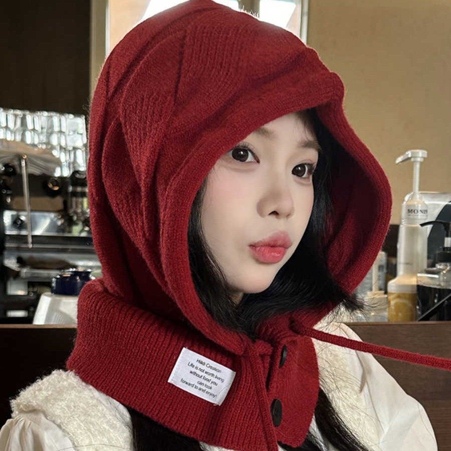 韩版秋冬帽子女款巴拉克拉法帽保暖披肩针织帽围脖一体护耳毛线帽,服饰配件/皮带/帽子/围巾,防晒披肩,淘宝优惠券,粉丝福利购,淘宝优惠卷