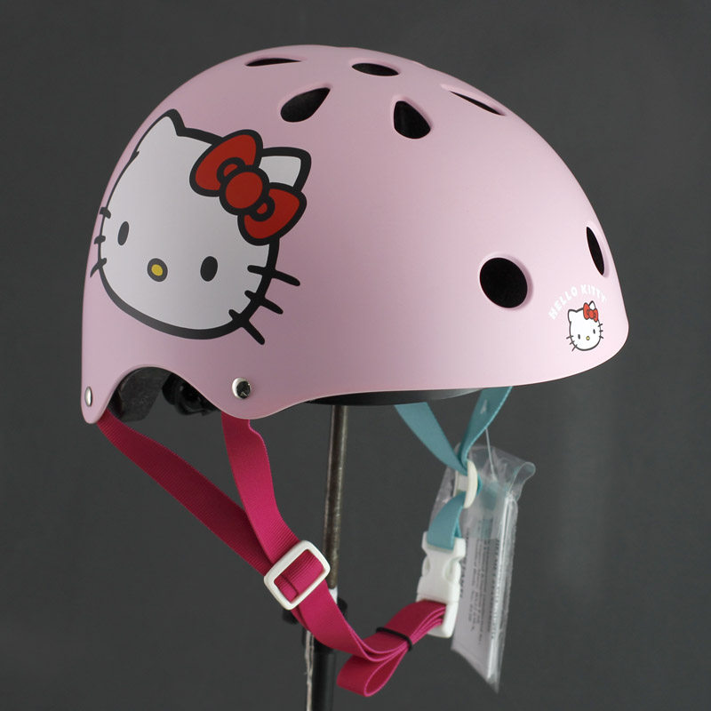 KITTY女孩亲子单车轮滑骑行头盔图片
