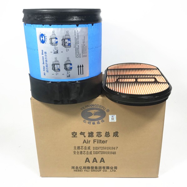 亿利正品新款陕汽德龙X3000X5000空气滤芯 旺德福原厂蜂窝滤清器