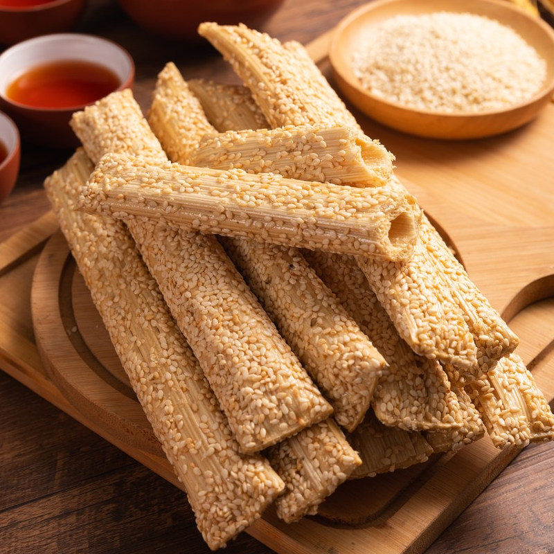 皖菜园细阳旧县麻糖288克罐装芝麻杆麦芽糖灶糖怀旧零食酥脆酥糖