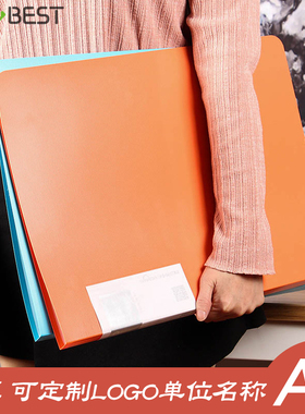 康百彩色A3资料册20/30/40/60页透明插页袋定制文件夹8K图纸画册奖状收集册儿童美术8开画夹乐谱夹学生作品集