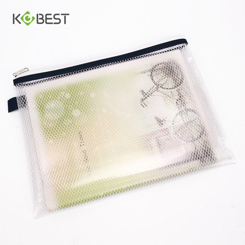 康百学生考试笔袋透明a5拉边袋