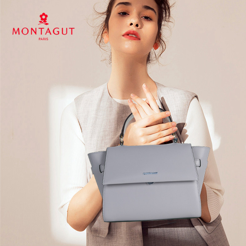 梦特娇女包2021真皮新款时尚潮流百搭单肩斜挎包翅膀MK潮包