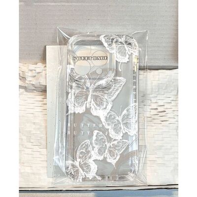 水墨蝴蝶适用苹果17/16pro手机壳超薄华为mate60软壳p50荣耀100红米note11/9女OPPOreno13小米14/vivos12/s15