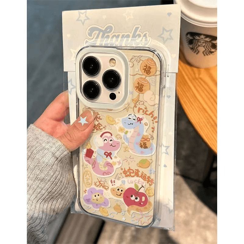 风衣足蛇适用苹果17promax手机壳16/15卡通14新款11华为mate60/p70荣耀90/vivox100小米12可爱OPPO红米note13