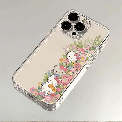 花墙凯蒂猫适用苹果17手机壳