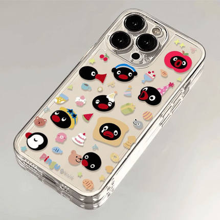 满屏企鹅适用苹果17手机壳iPhone14/16/15promax新款11华为nova13荣耀p80红米note10女opporeno7小米vivos12x