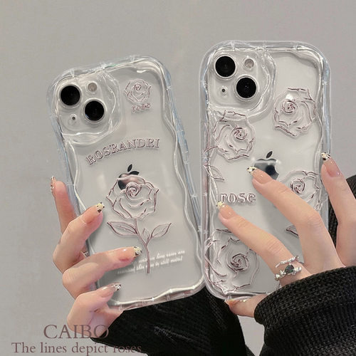 金属玫瑰新款iPhone17手机壳适用苹果16ProMax透明15P新14Pro外壳iPhoneAir保护13pm套14Plus12文艺潮ip女Air