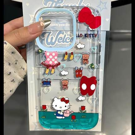 凯蒂猫适用苹果16/15/14pro手机壳超薄华为mate60软壳p50荣耀100红米note11女OPPOreno13/9小米10vivos12/x80