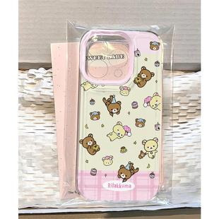 萌轻松熊适用苹果16promax手机壳iphone15新款 mate60透明12红米note13防摔小米14华为pura70软壳vivoppo荣耀