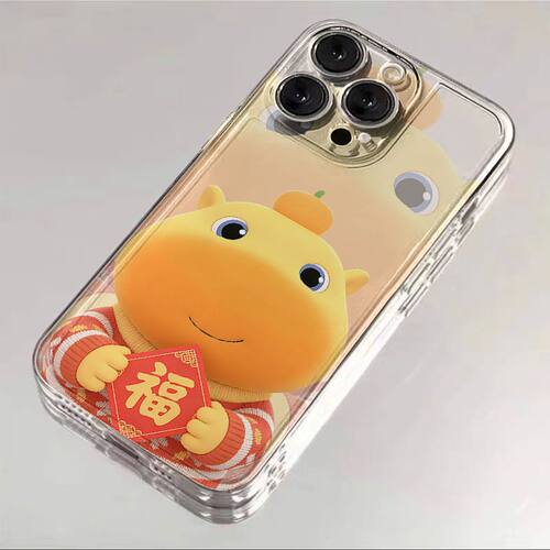 水豚噜噜适用苹果17promax手机壳iphone16新款mate60套12红米note13防摔小米14/15华为pura70新年vivoppo荣耀