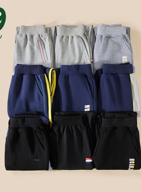 euv 儿童运动裤男童灰色春秋款长裤女童卫裤男孩中大童秋冬季裤子