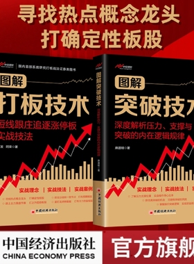 麻道明新书 图解突破技术：深度解析压力 支撑与突破的内在逻辑规律+图解打板技术：短线跟庄追逐涨停板实战技法 跟上主力操盘节奏