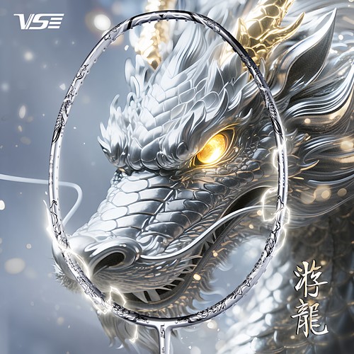 VS威臣银游龙全碳素新款羽毛球拍