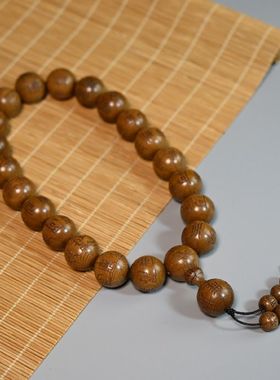 六道木雕刻南无阿弥陀佛手持