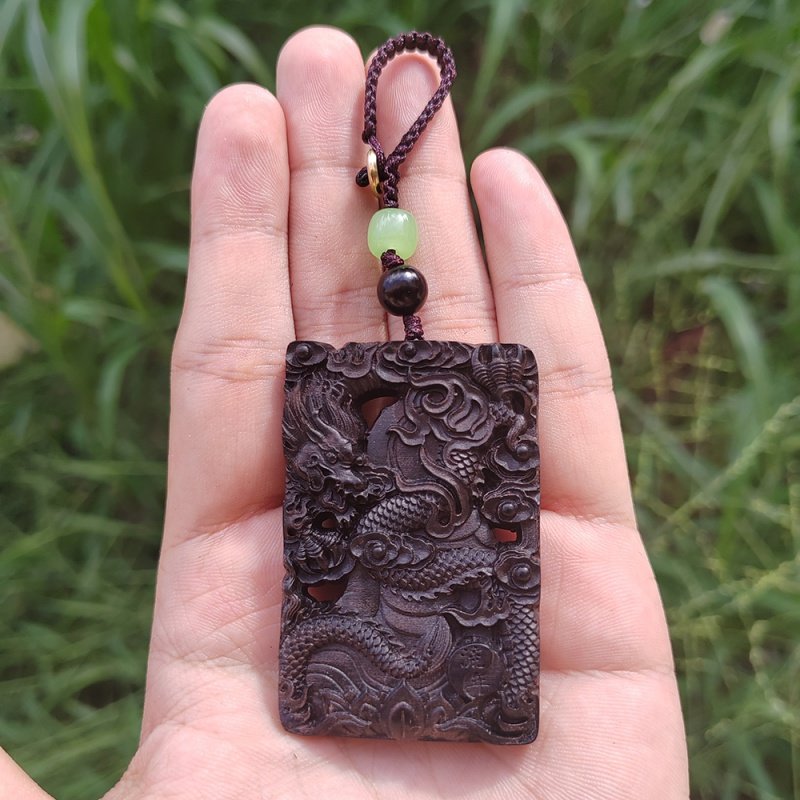 黑檀木雕大日如来实木文玩禅意工