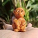 小众木作木雕可爱萌系小猴子摆件文玩把件工艺品家居装 饰品摆设
