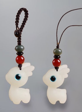 夜光小鹿汽车钥匙扣手机链