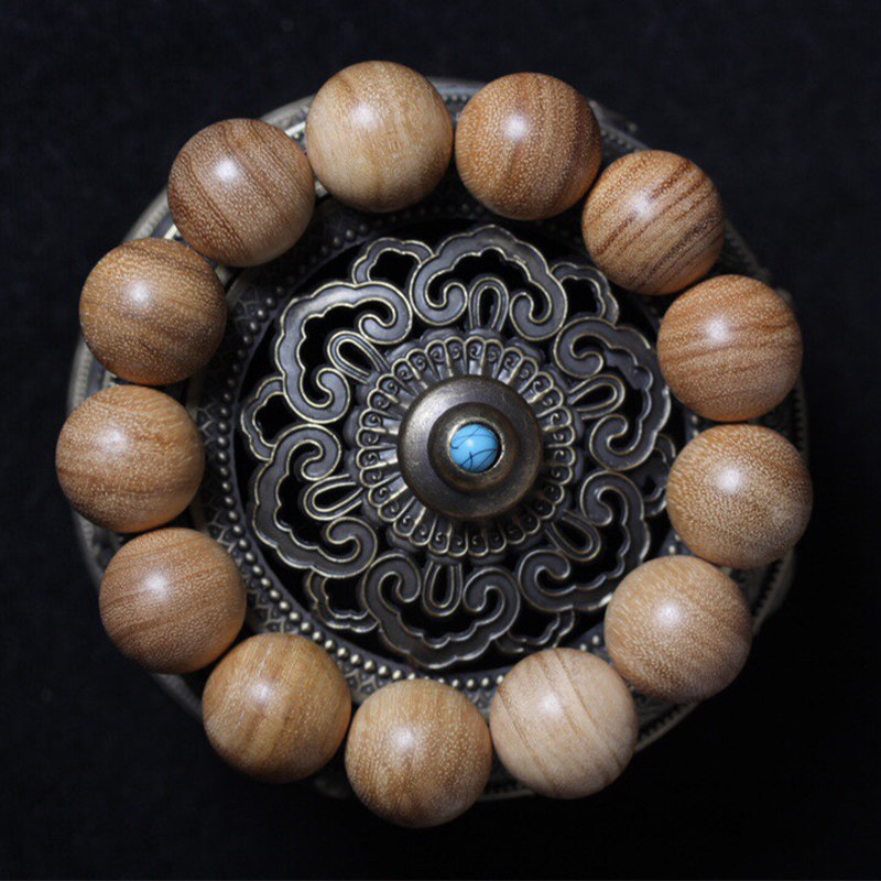 巴布亚奶香木手串1.8男女士沉香木圆款手链文玩佛珠饰品檀香木