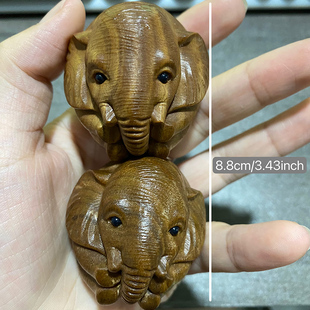 放手里玩一对象手法球可以摆在桌面上摆弄创意桌面木雕摆件工艺品