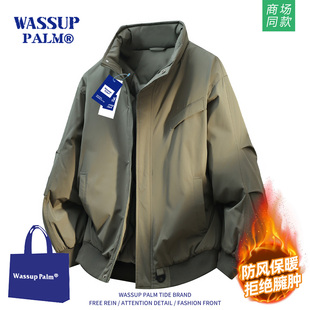 秋冬宽松加厚保暖棉衣工装 2025新款 外套 PALM羽绒棉服男款 WASSUP