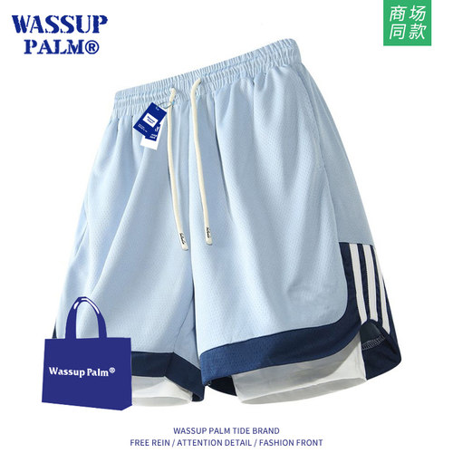 WASSUPPALM短裤男2026新款夏季