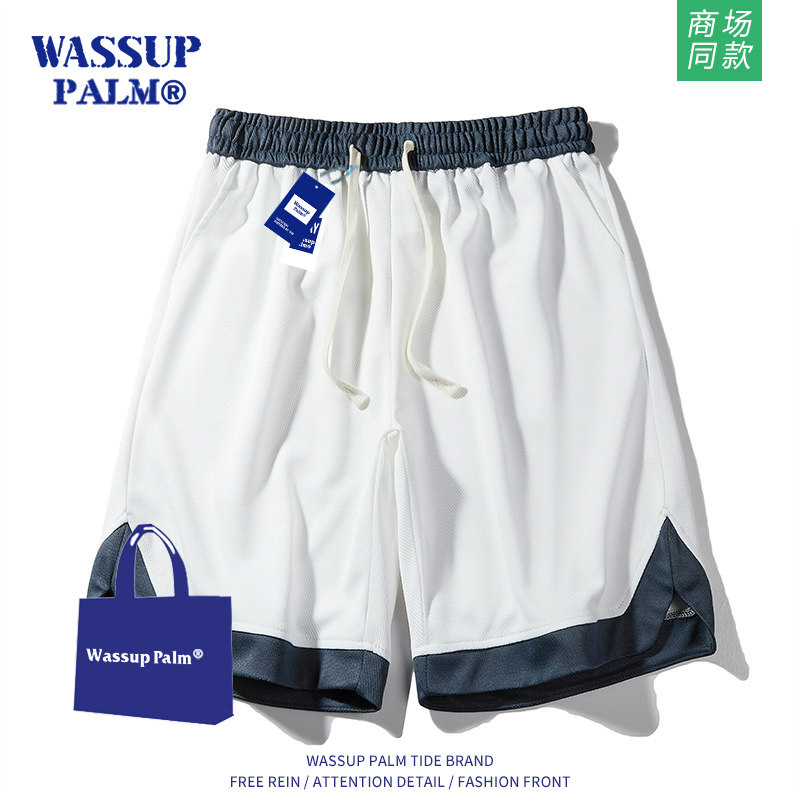 WASSUP PALM男士短裤2026新款夏季潮牌宽松直筒外穿运动五分裤子