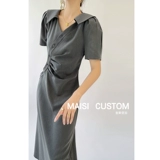 Сексуальное летнее платье, приталенный корсет, длинная юбка, изысканный стиль