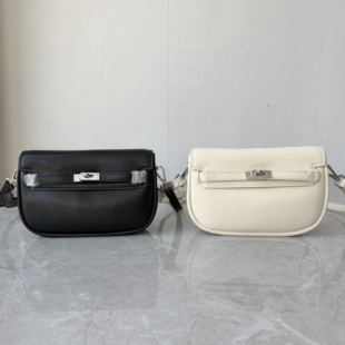 尾货清仓真皮牛皮小众设计马鞍包休闲百搭单肩包高级质感斜跨女包